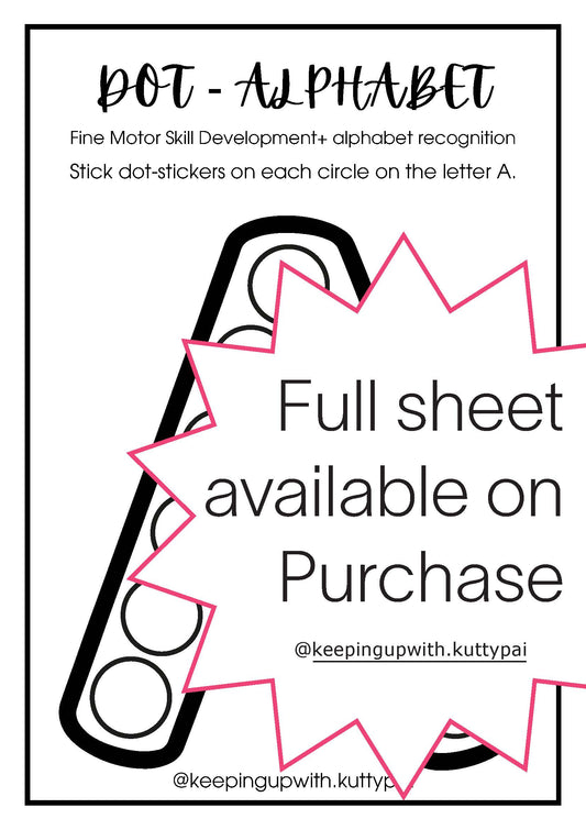 Dot it Part 1 - Worksheet